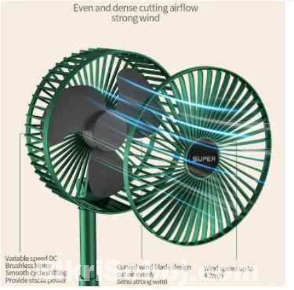 Rechargeable Electric Fan Mini Foldable Telescopic